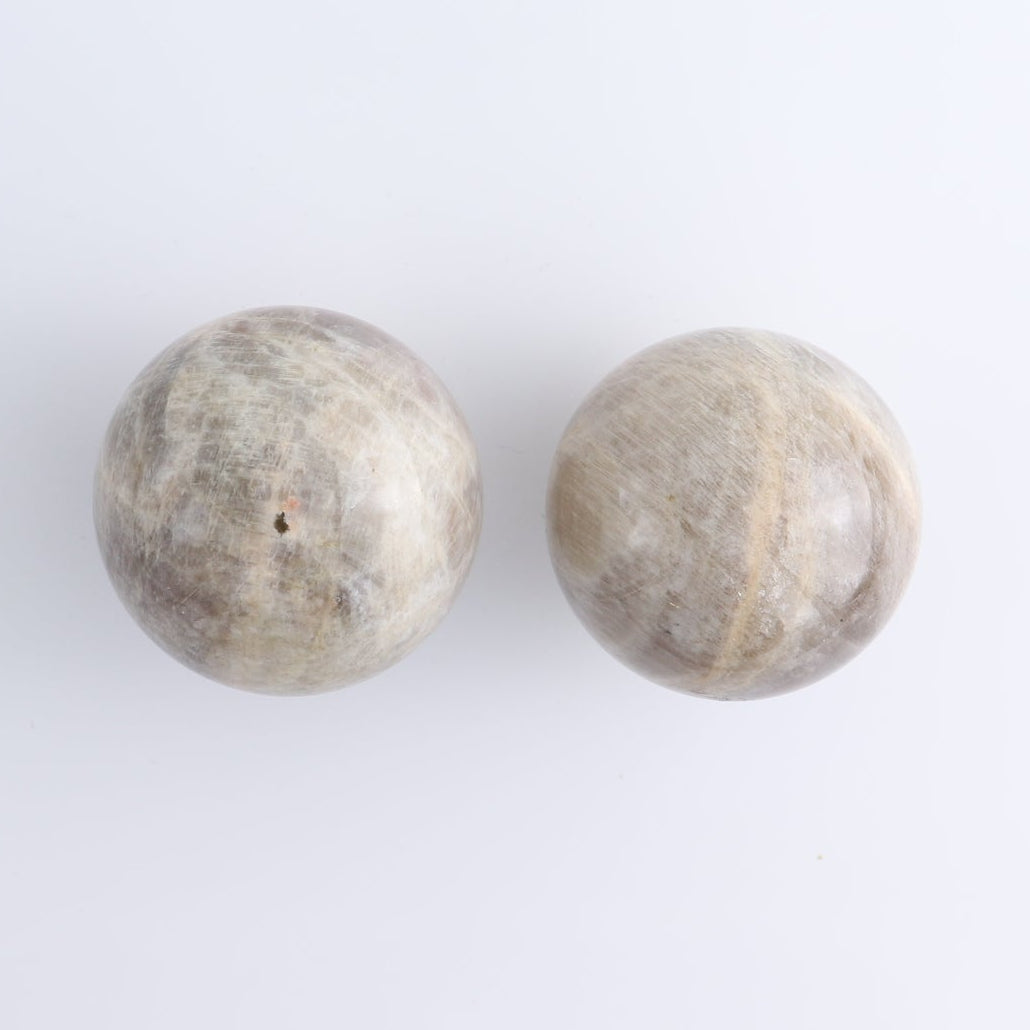 Sunstone-Moonstone Spheres Set of 3