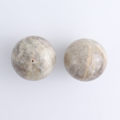 Sunstone-Moonstone Spheres Set of 3