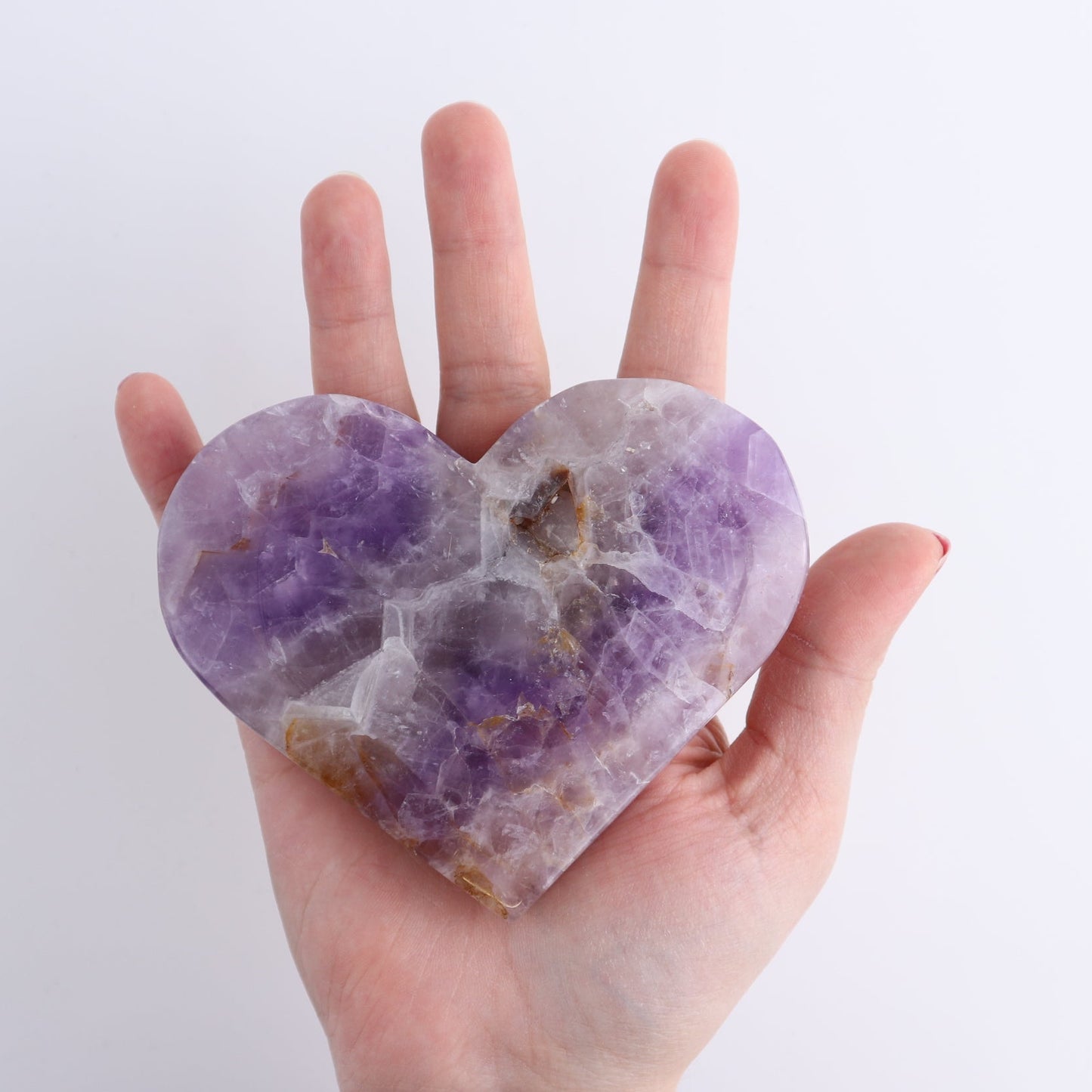 Amethyst Hearts Set of 3