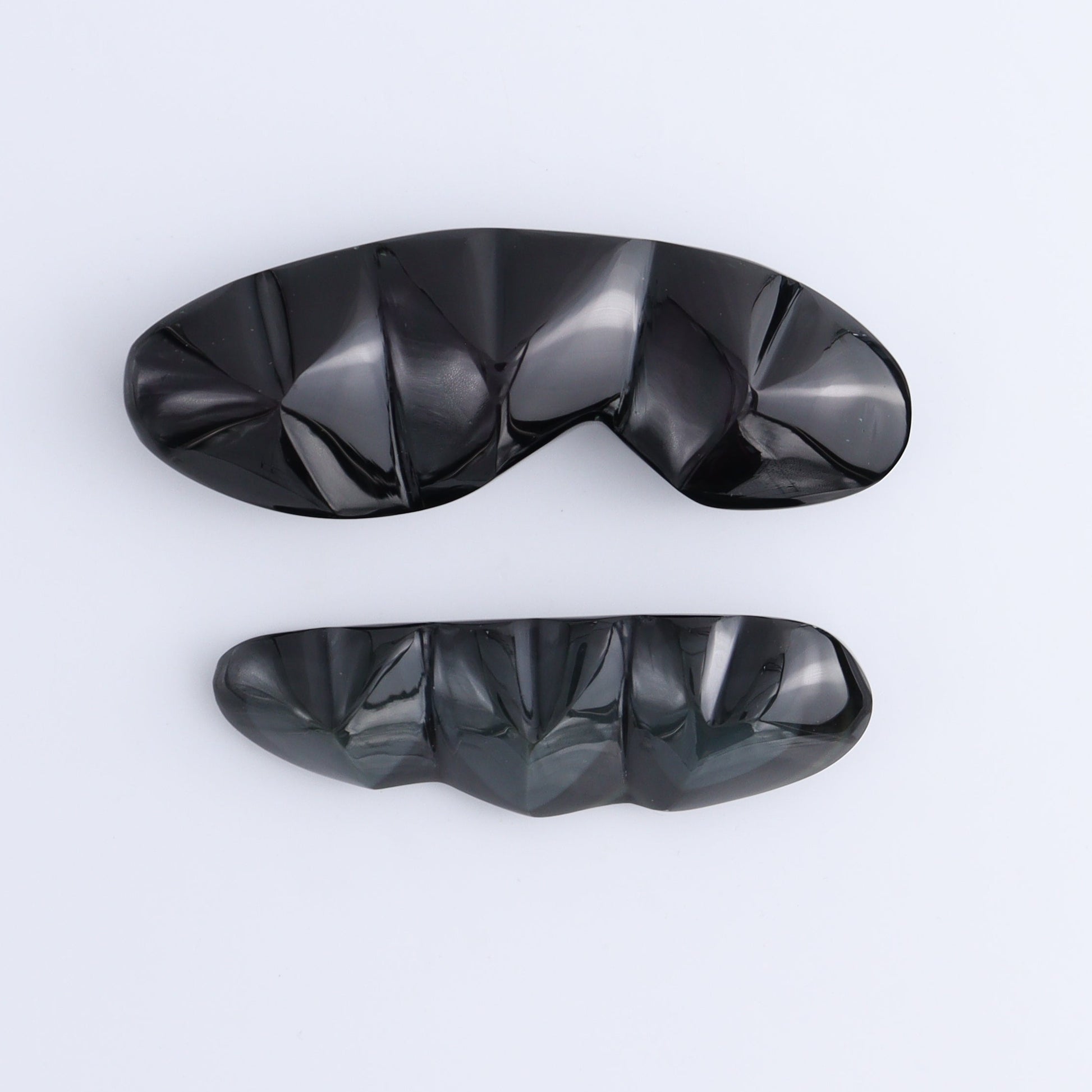 Rainbow Obsidian Heart Set of 2 - Expert Wholesale and Supplier of Wholesale Crystals & Bulk Gemstones, ["Hearts","Mexico","Obsidian","Rainbow Obsidian"]