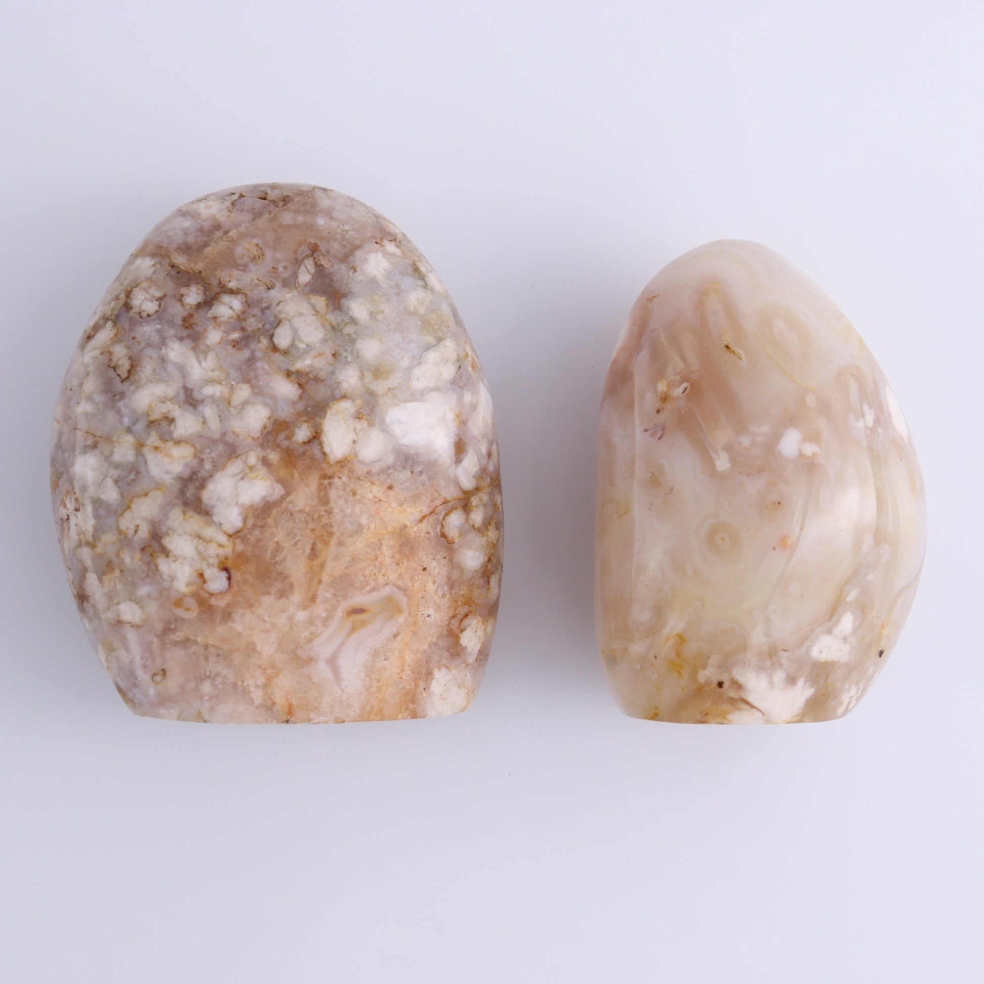Flower Agate Freeforms Set of 6 - Expert Wholesale and Supplier of Wholesale Crystals & Bulk Gemstones, ["Flower Agate","Freeforms","Madagascar"]