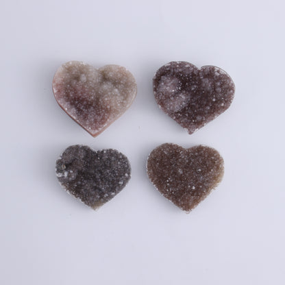 Amethyst Hearts Set of 8 - Expert Wholesale and Supplier of Wholesale Crystals & Bulk Gemstones, ["Amethyst","Hearts","Uruguay"]
