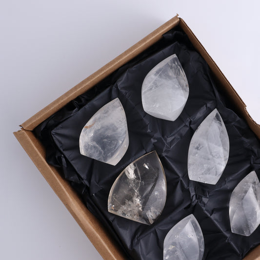 Imperfect Clear Quartz Flames Set of 6 - Expert Wholesale and Supplier of Wholesale Crystals & Bulk Gemstones, ["Brazil","Clear Quartz","flames","Quartz"]
