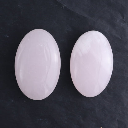 Pink Mangano Calcite Palm Stone Set of 6