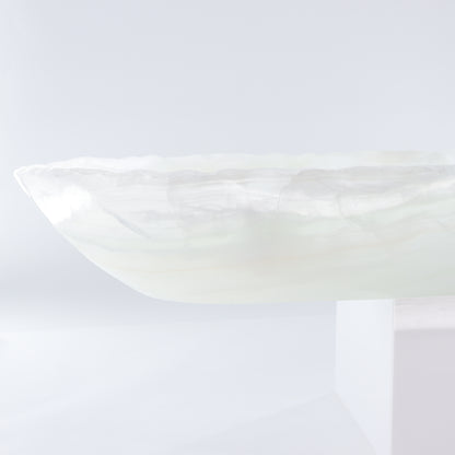 Mexican Onyx/Calcite Canoe Bowl - Expert Wholesale and Supplier of Wholesale Crystals & Bulk Gemstones, ["Bowls","Calcite","canoe","Mexico","onyx"]