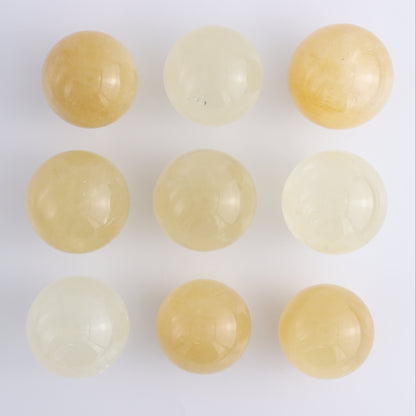 Calcite Spheres Set of 9 - Expert Wholesale and Supplier of Wholesale Crystals & Bulk Gemstones, ["Calcite","Mexico","Spheres"]