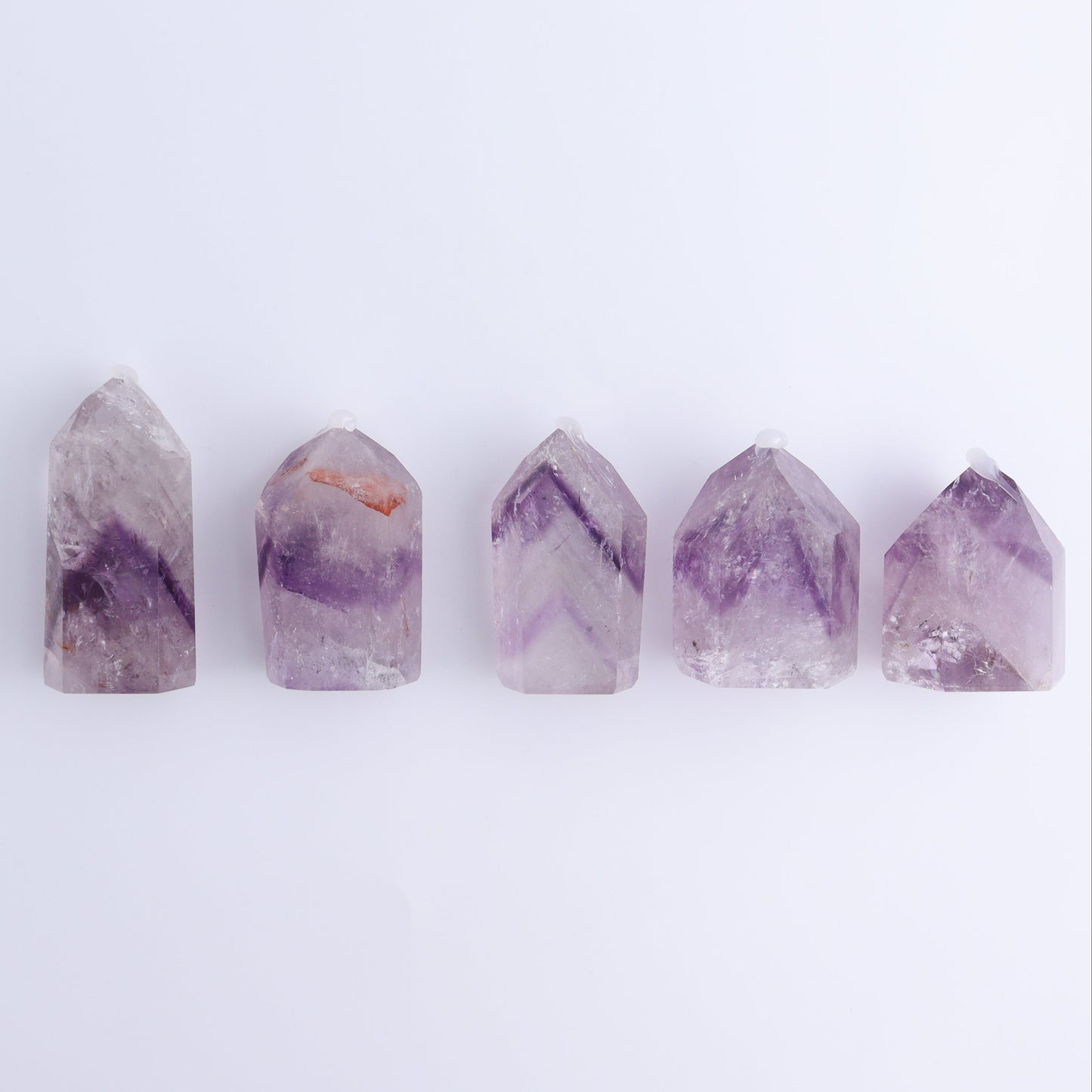 Amethyst Towers Set of 5 - Expert Wholesale and Supplier of Wholesale Crystals & Bulk Gemstones, ["Amethyst","Brazil","Towers"]
