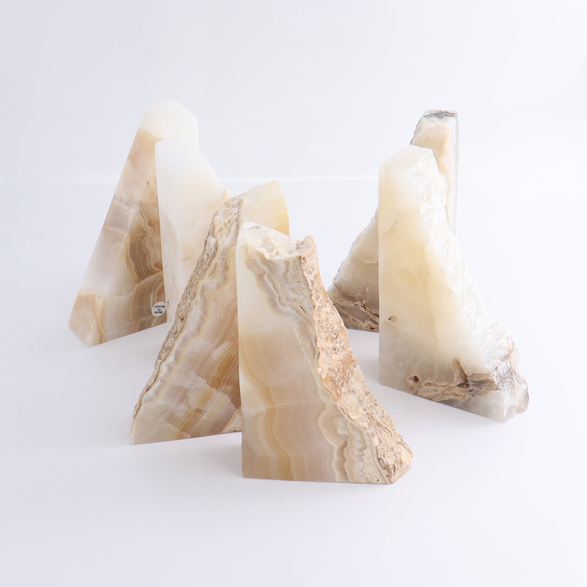 Calcite/Onyx Bookends Set of 10 pairs - Expert Wholesale and Supplier of Wholesale Crystals & Bulk Gemstones, ["Bookends","Calcite","onyx"]