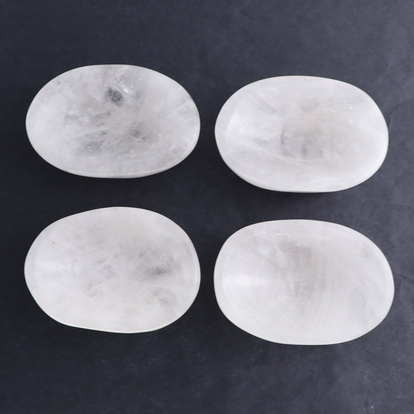 Clear Quartz Bowls Set of 4 - Expert Wholesale and Supplier of Wholesale Crystals & Bulk Gemstones, ["Bowls","Clear Quartz","Madagascar","Quartz"]