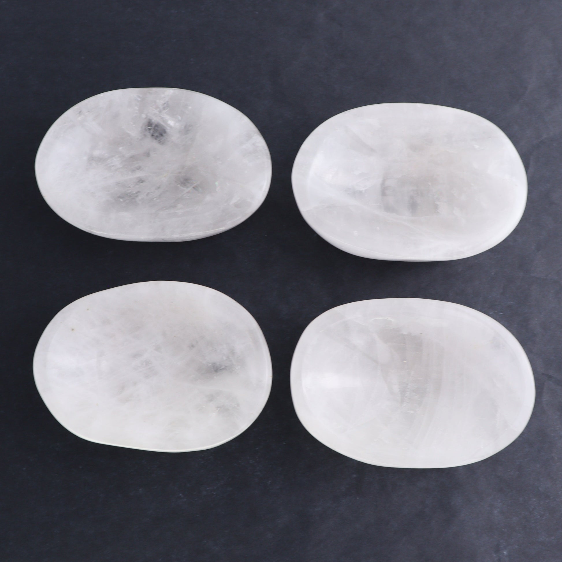Clear Quartz Bowls Set of 4 - Expert Wholesale and Supplier of Wholesale Crystals & Bulk Gemstones, ["Bowls","Clear Quartz","Madagascar","Quartz"]