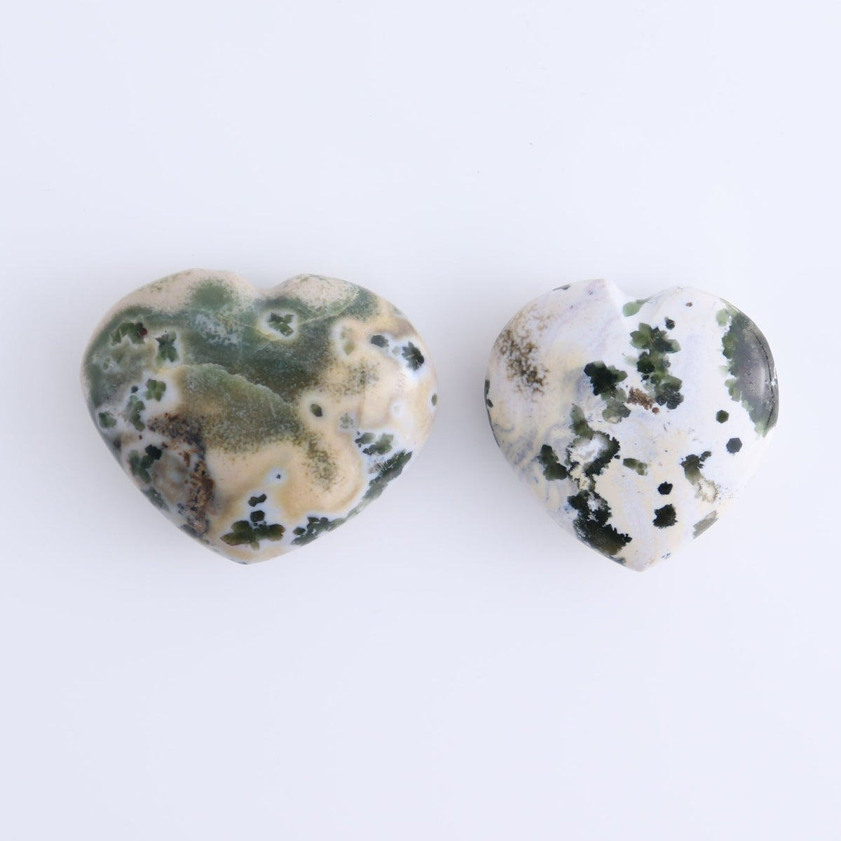 Ocean Jasper Hearts Set of 10