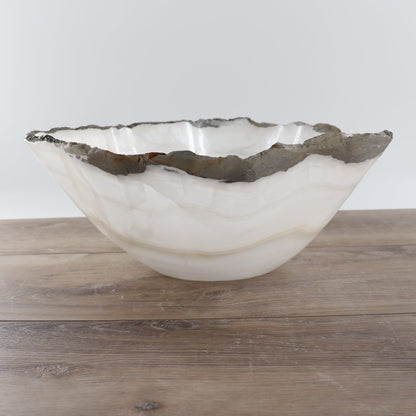 Mexican Onyx/Calcite Bowl 14"