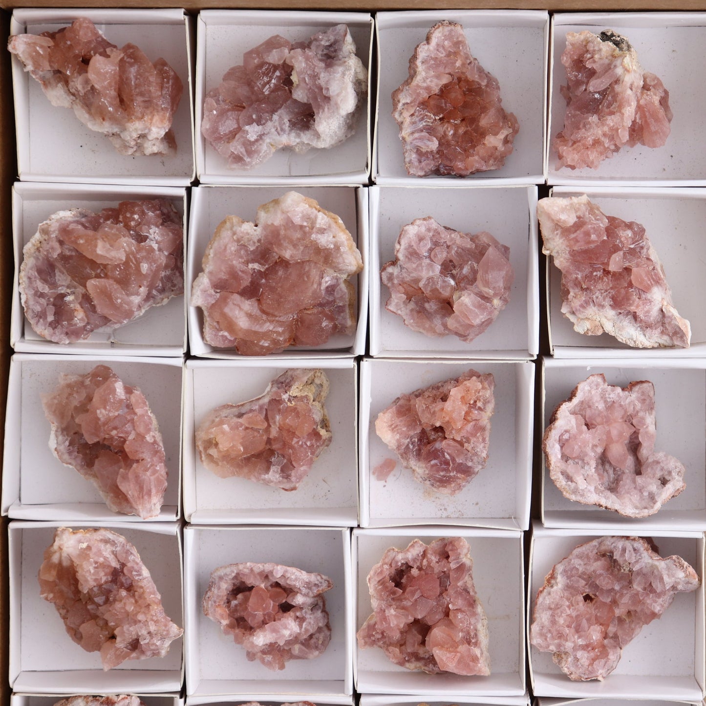 Pink Amethyst Clusters Set of 24