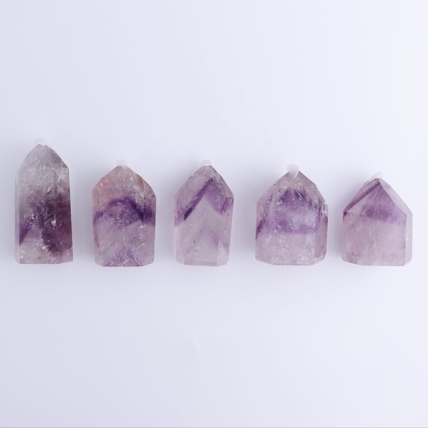 Amethyst Towers Set of 5 - Expert Wholesale and Supplier of Wholesale Crystals & Bulk Gemstones, ["Amethyst","Brazil","Towers"]