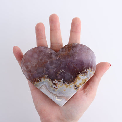 Amethyst Hearts Set of 3