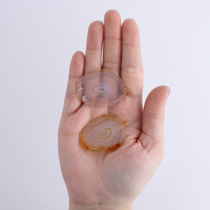 Iris Agate Slices Set of 10 - Expert Wholesale and Supplier of Wholesale Crystals & Bulk Gemstones, ["Agate","Iris Agate","Slices and Slabs"]