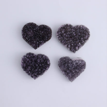 Amethyst Hearts Set of 8 - Expert Wholesale and Supplier of Wholesale Crystals & Bulk Gemstones, ["Amethyst","Hearts","Uruguay"]