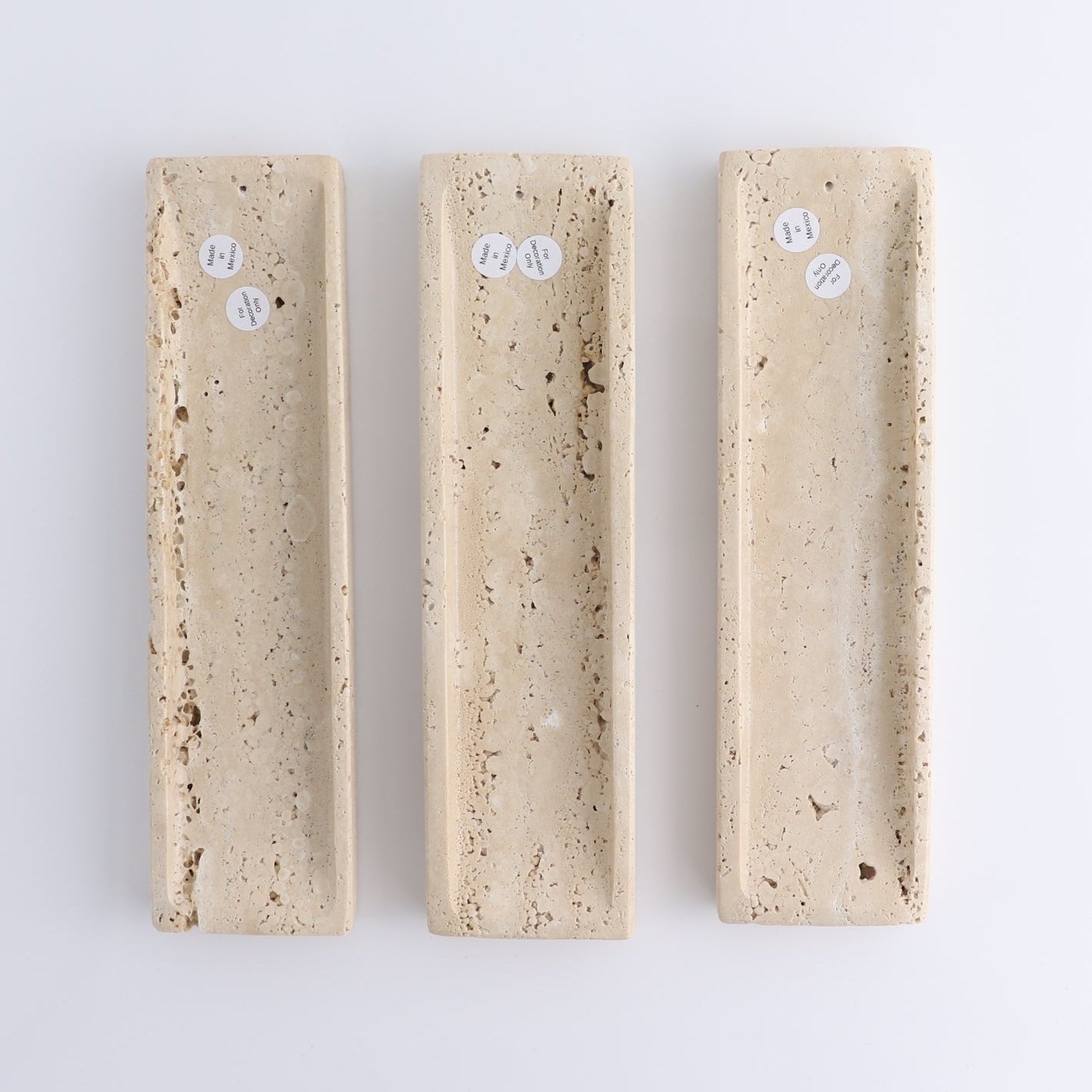 One Travertine Incense Holder | Mi Esperanza Minerals | Supplier of Crystals and Onyx