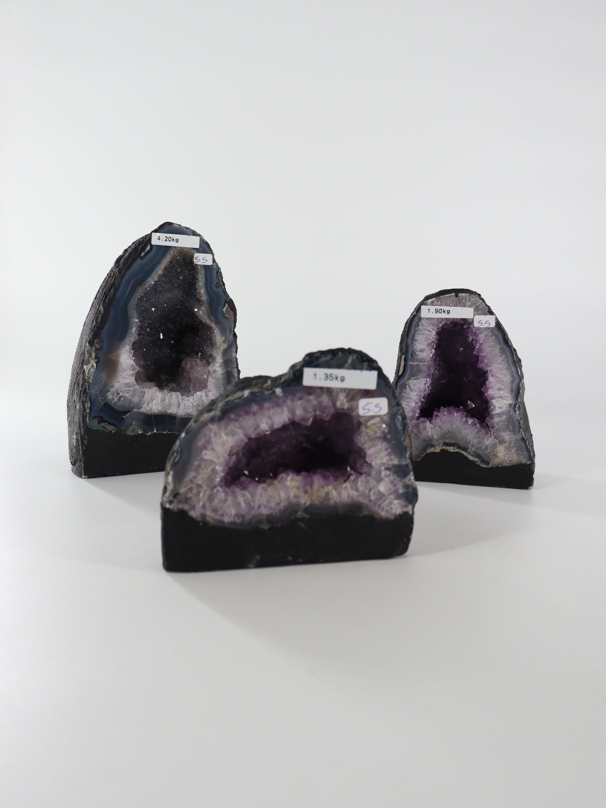 Amethyst Cathedrals Set of 3 - Expert Wholesale and Supplier of Wholesale Crystals & Bulk Gemstones, []