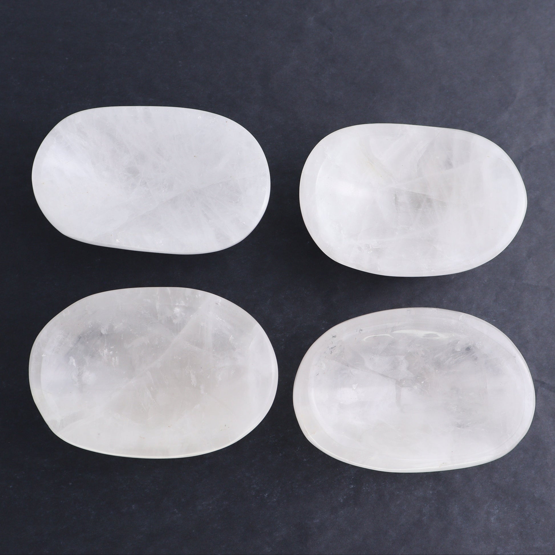 Clear Quartz Bowls Set of 4 - Expert Wholesale and Supplier of Wholesale Crystals & Bulk Gemstones, ["Bowls","Clear Quartz","Madagascar","Quartz"]
