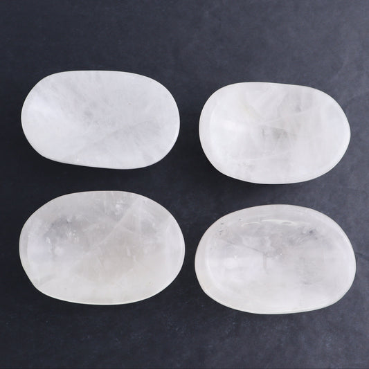 Clear Quartz Bowls Set of 4