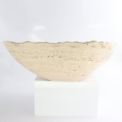 Mexican Travertine Bowl 14"