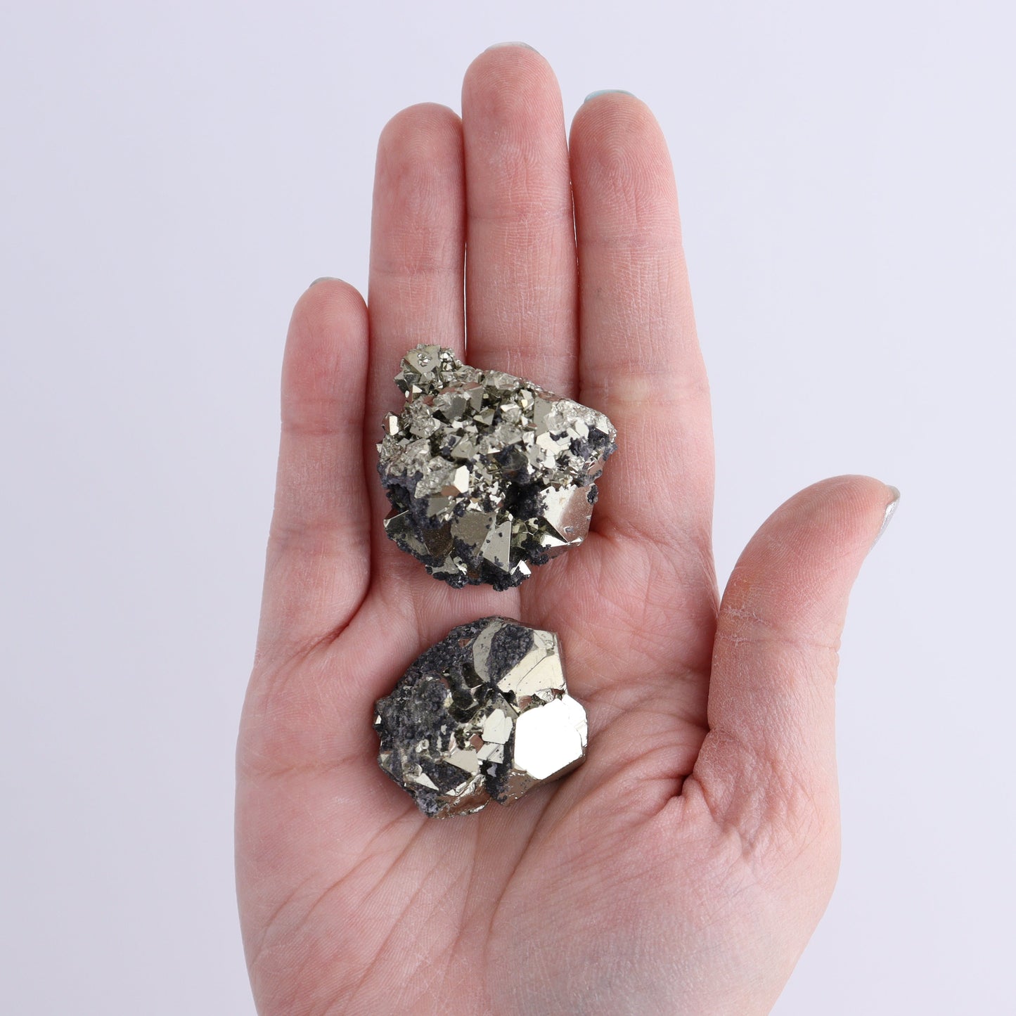 Octahedral Pyrite Clusters Set of 11 - Expert Wholesale and Supplier of Wholesale Crystals & Bulk Gemstones, ["Clusters","Octahedral Pyrite","Peru","Pyrite"]