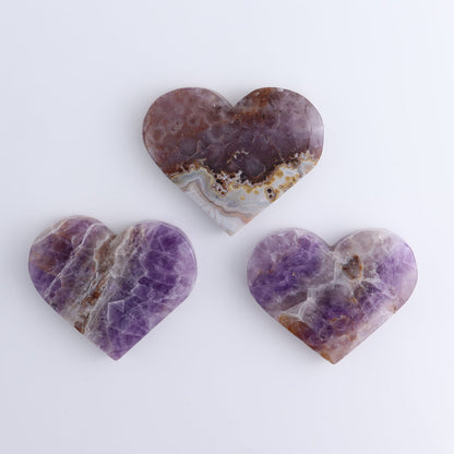 Amethyst Hearts Set of 3