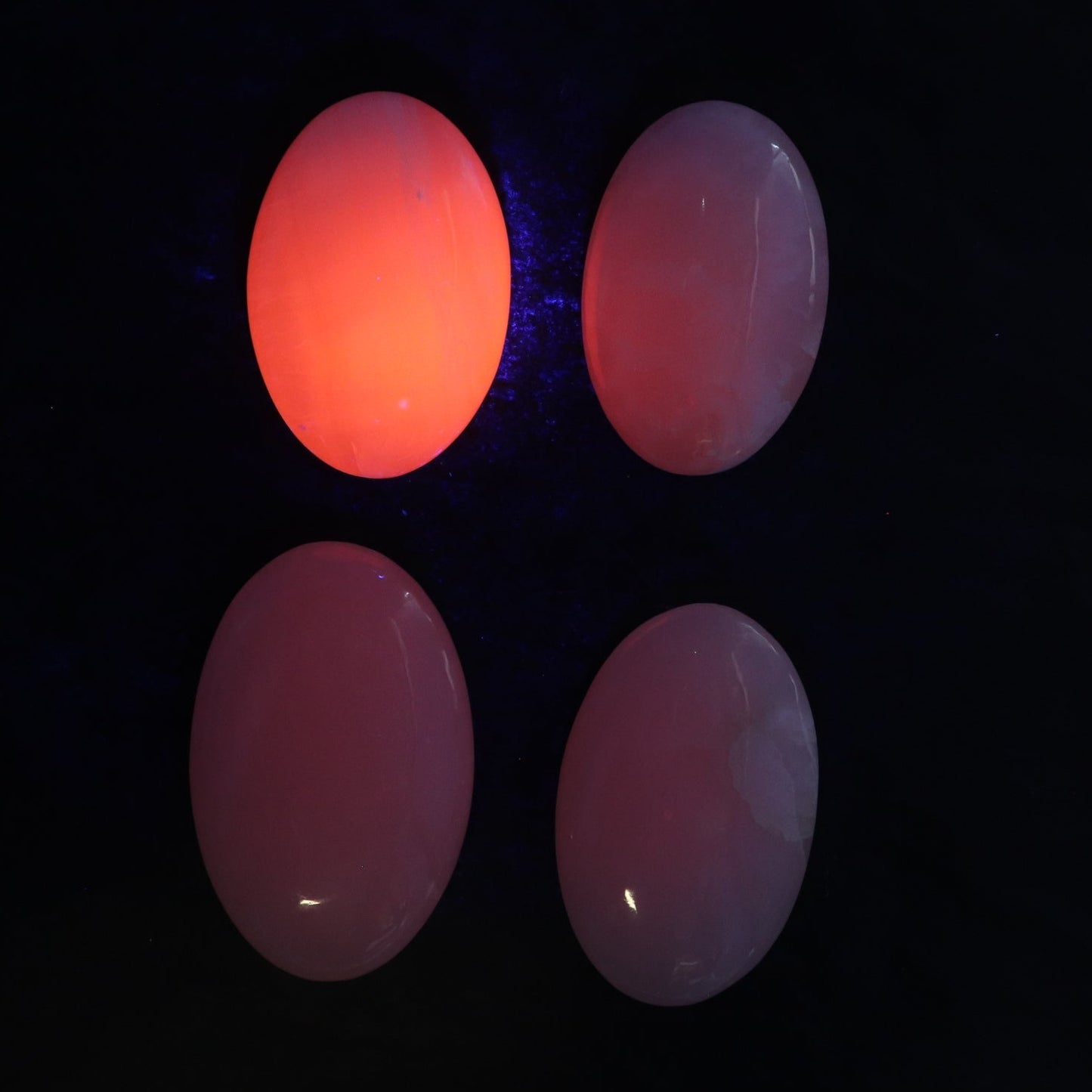 Pink Mangano Calcite Palm Stone Set of 6