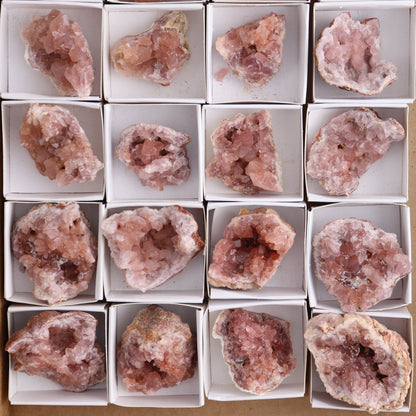 Pink Amethyst Clusters Set of 24