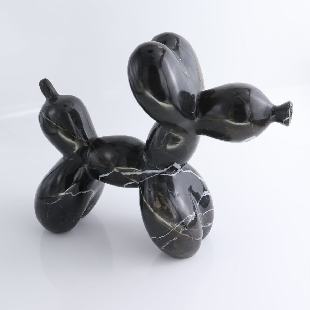 Black Marble Balloon Dog