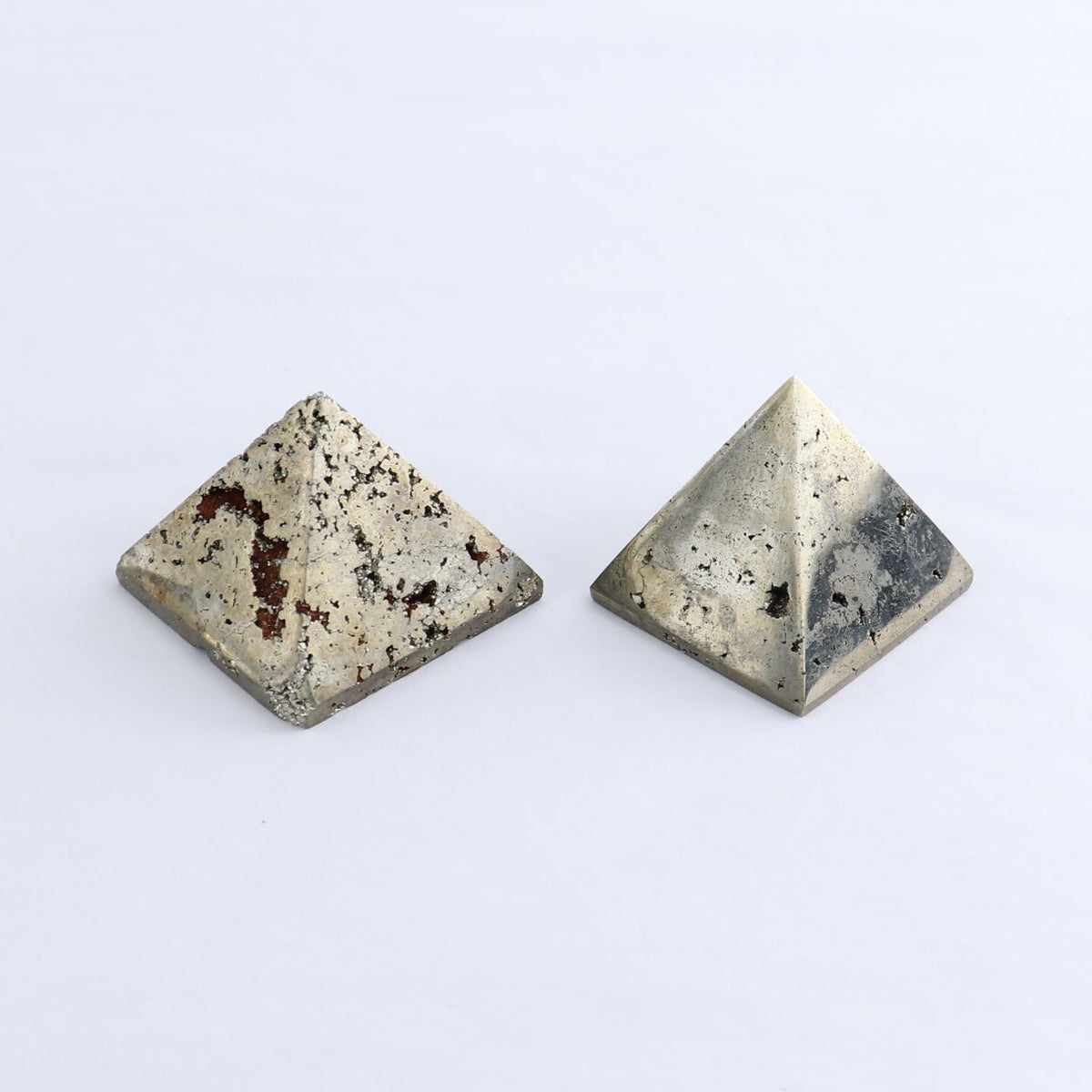Pyrite Pyramids Set of 7