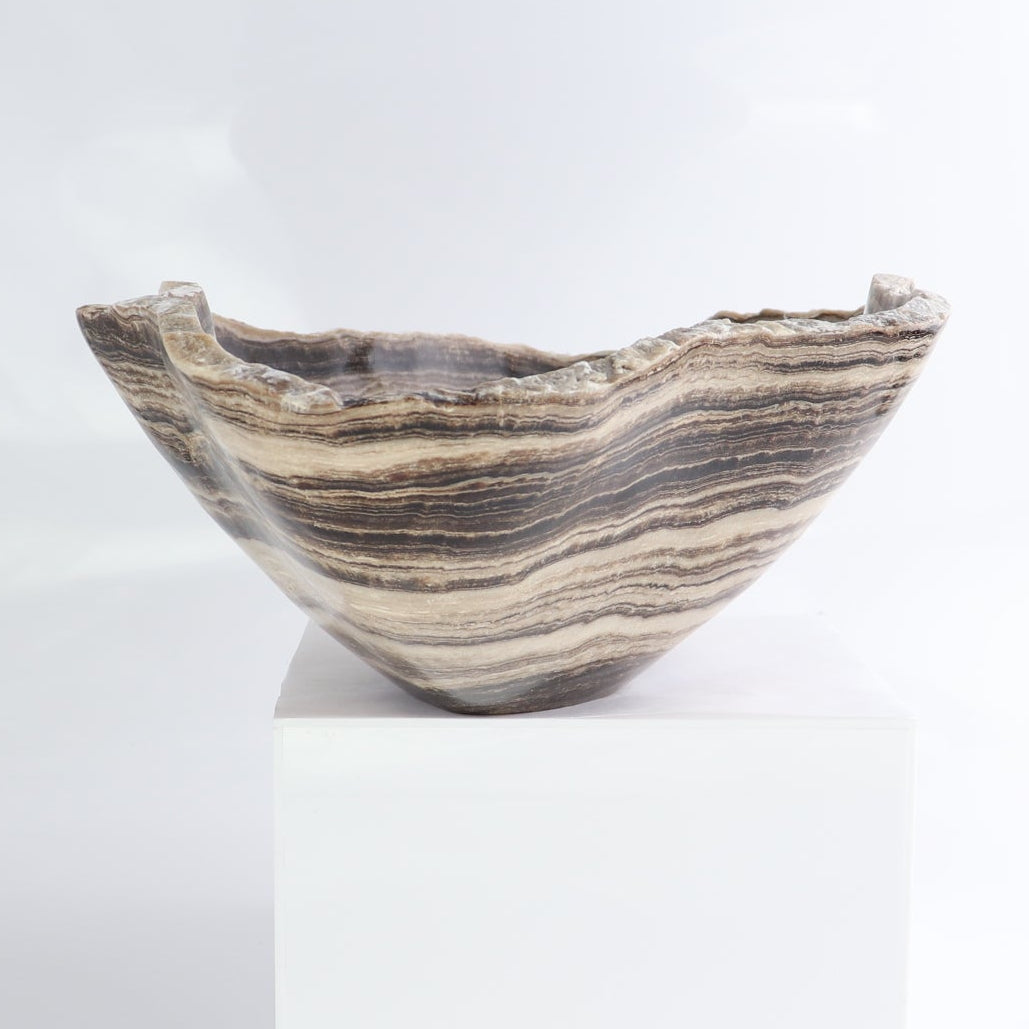 Mexican Onyx/Calcite Bowl 14"