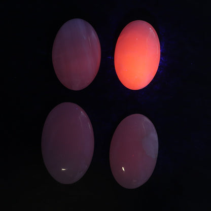 Pink Mangano Calcite Palm Stone Set of 6