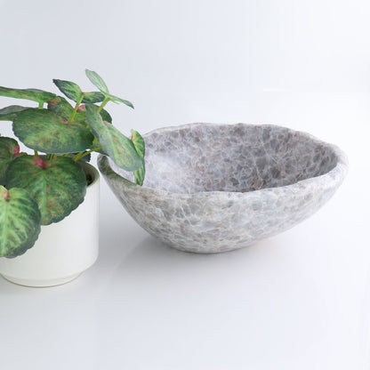Blue Calcite Bowl 10"