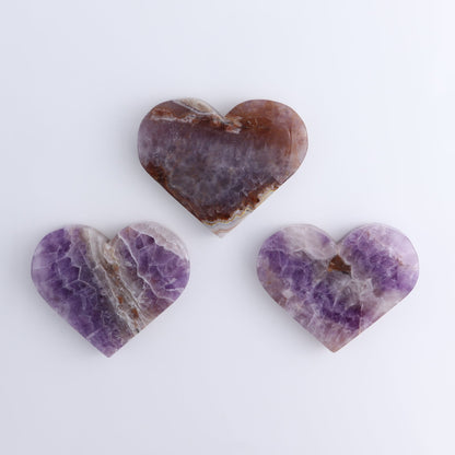 Amethyst Hearts Set of 3