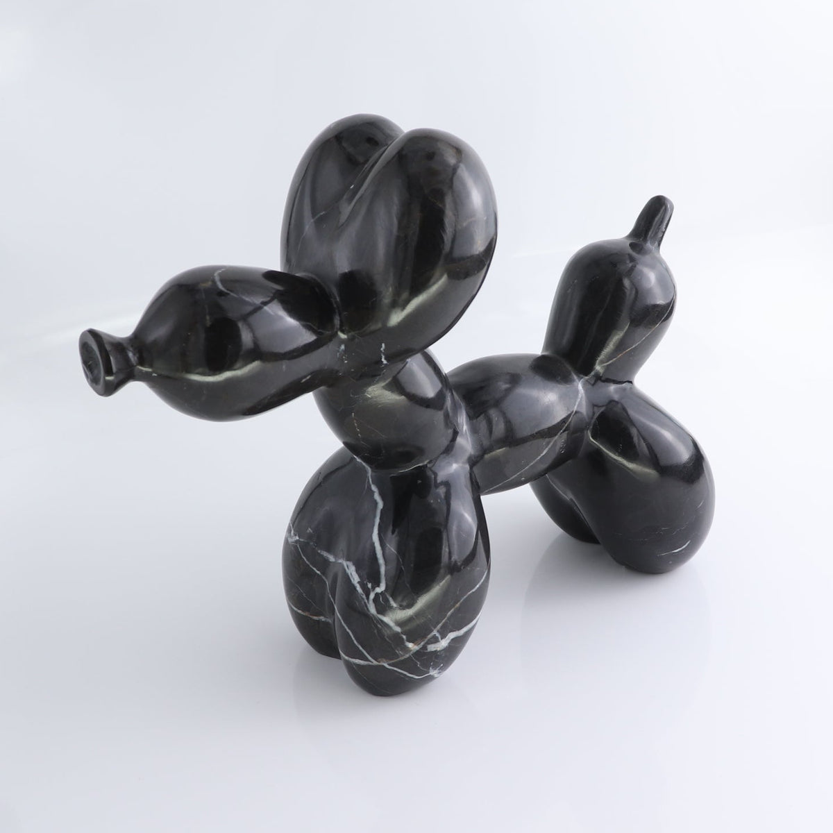 Black Marble Balloon Dog