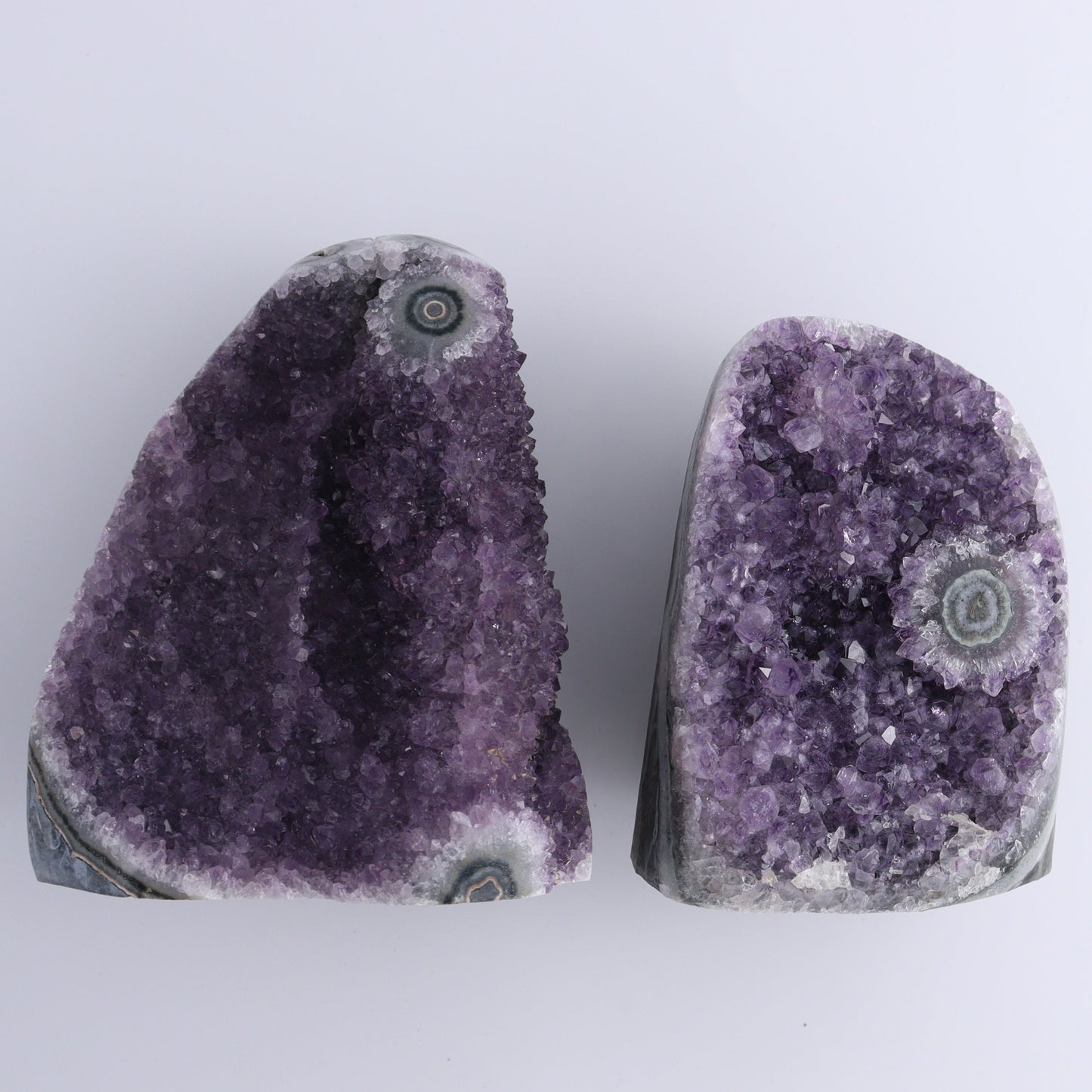 Uruguay Amethyst Set of 5 - Expert Wholesale and Supplier of Wholesale Crystals & Bulk Gemstones, ["Amethyst","Cut Base","Uruguay"]