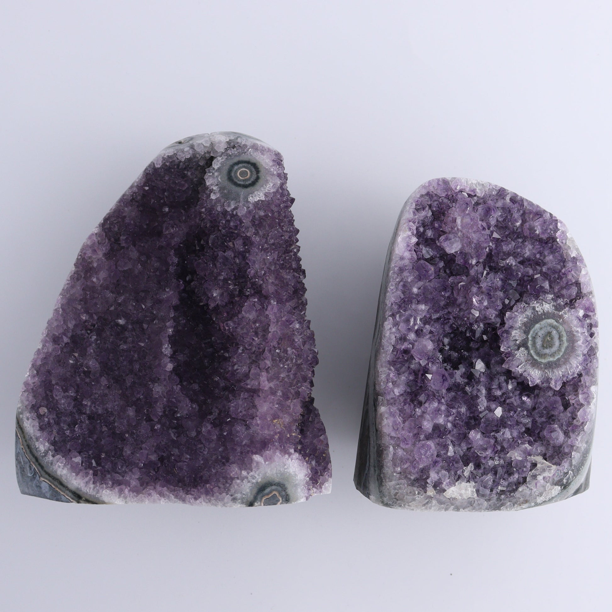 Uruguay Amethyst Set of 5 - Expert Wholesale and Supplier of Wholesale Crystals & Bulk Gemstones, ["Amethyst","Cut Base","Uruguay"]