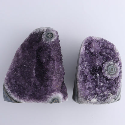 Uruguay Amethyst Set of 5 - Expert Wholesale and Supplier of Wholesale Crystals & Bulk Gemstones, ["Amethyst","Cut Base","Uruguay"]