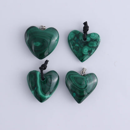 Malachite Heart Pendants Set of 7 - Expert Wholesale and Supplier of Wholesale Crystals & Bulk Gemstones, ["Malachite","Pendants"]
