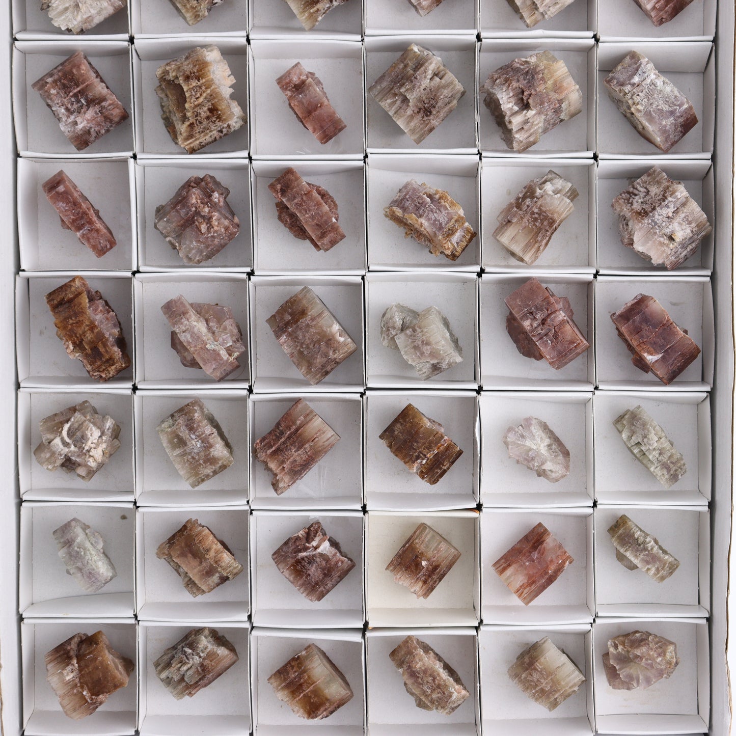 Purple Aragonite Set of 54 - Expert Wholesale and Supplier of Wholesale Crystals & Bulk Gemstones, ["aragonite","Purple Aragonite","Spain"]