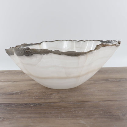 Mexican Onyx/Calcite Bowl 14"
