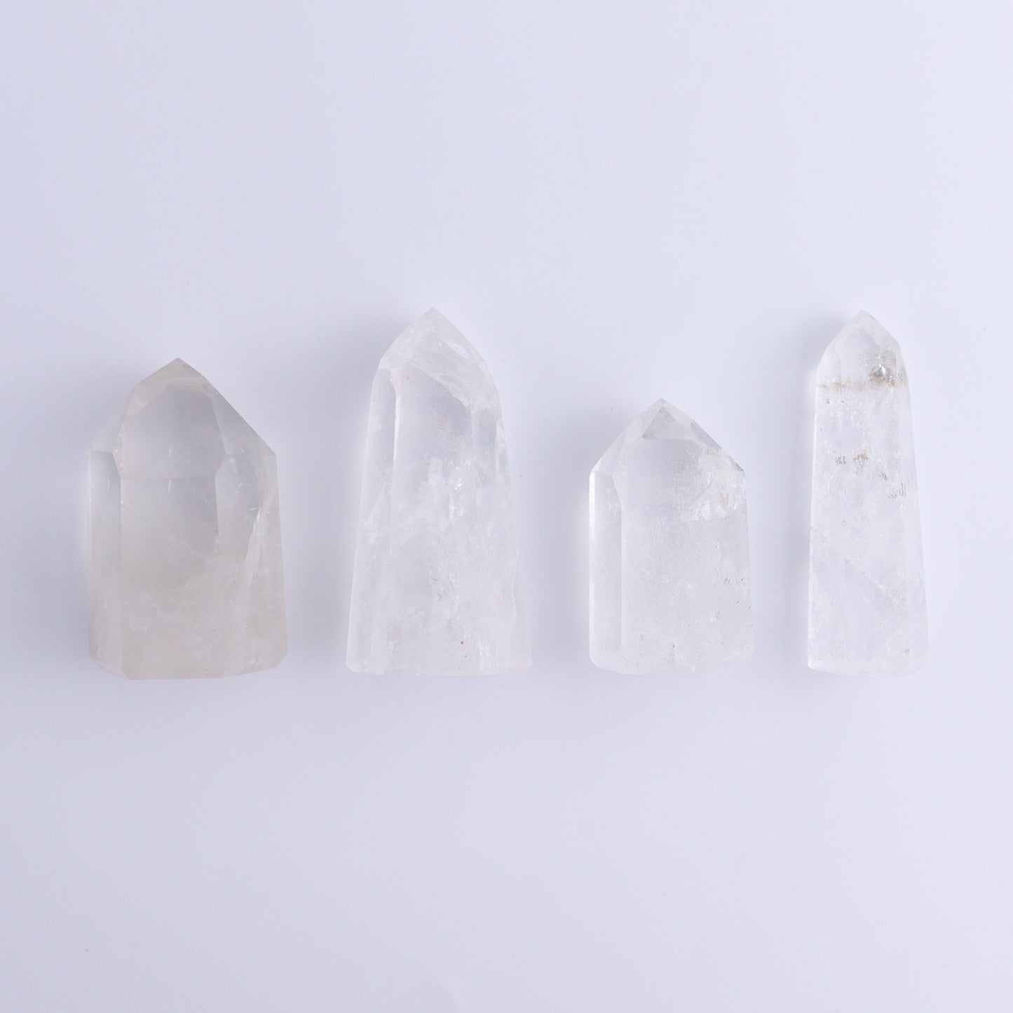 Quartz Towers Set of 4 - Expert Wholesale and Supplier of Wholesale Crystals & Bulk Gemstones, ["Brazil","Clear Quartz","Points","Quartz","Towers"]