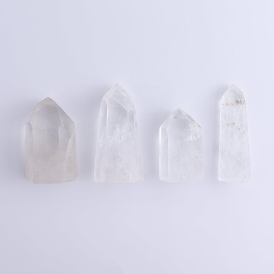Quartz Towers Set of 4 - Expert Wholesale and Supplier of Wholesale Crystals & Bulk Gemstones, ["Brazil","Clear Quartz","Points","Quartz","Towers"]