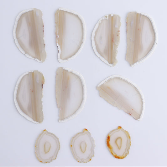 Iris Agate Slices Set of 10 - Expert Wholesale and Supplier of Wholesale Crystals & Bulk Gemstones, ["Agate","Iris Agate","Slices and Slabs"]