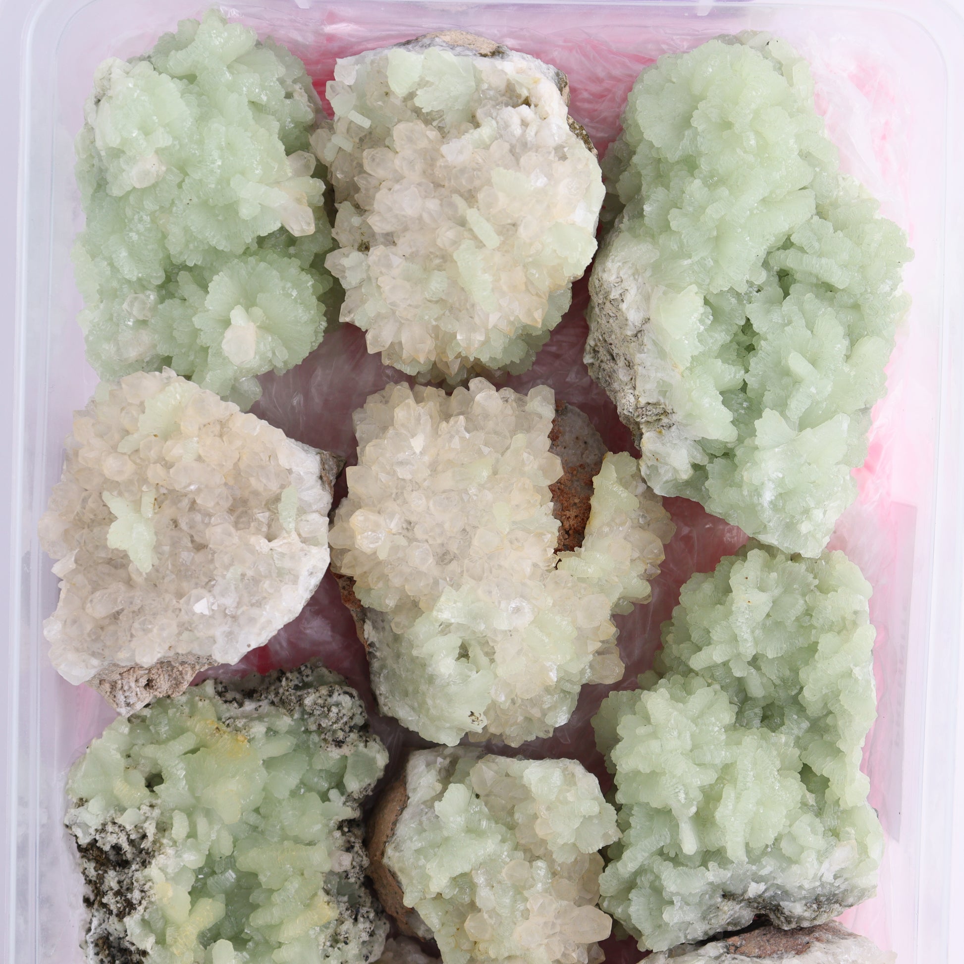 Prehnite Flat from Morocco - Expert Wholesale and Supplier of Wholesale Crystals & Bulk Gemstones, ["Clusters","Flats","Morocco","Prehnite"]