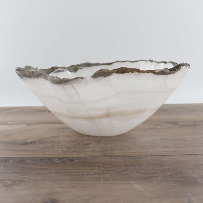 Mexican Onyx/Calcite Bowl 14"