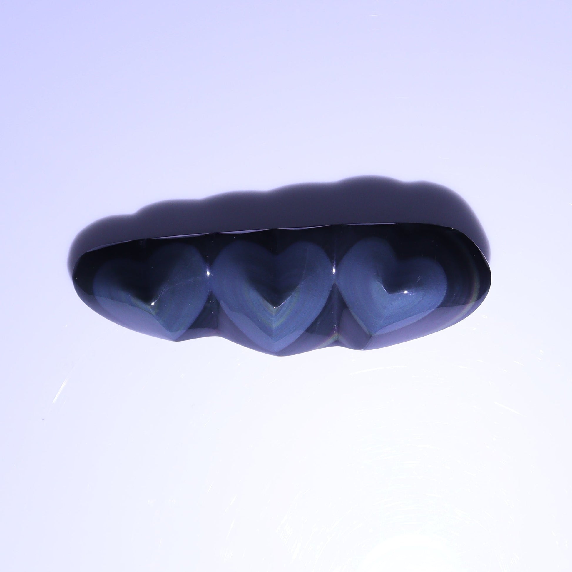 Rainbow Obsidian Heart Set of 2 - Expert Wholesale and Supplier of Wholesale Crystals & Bulk Gemstones, ["Hearts","Mexico","Obsidian","Rainbow Obsidian"]