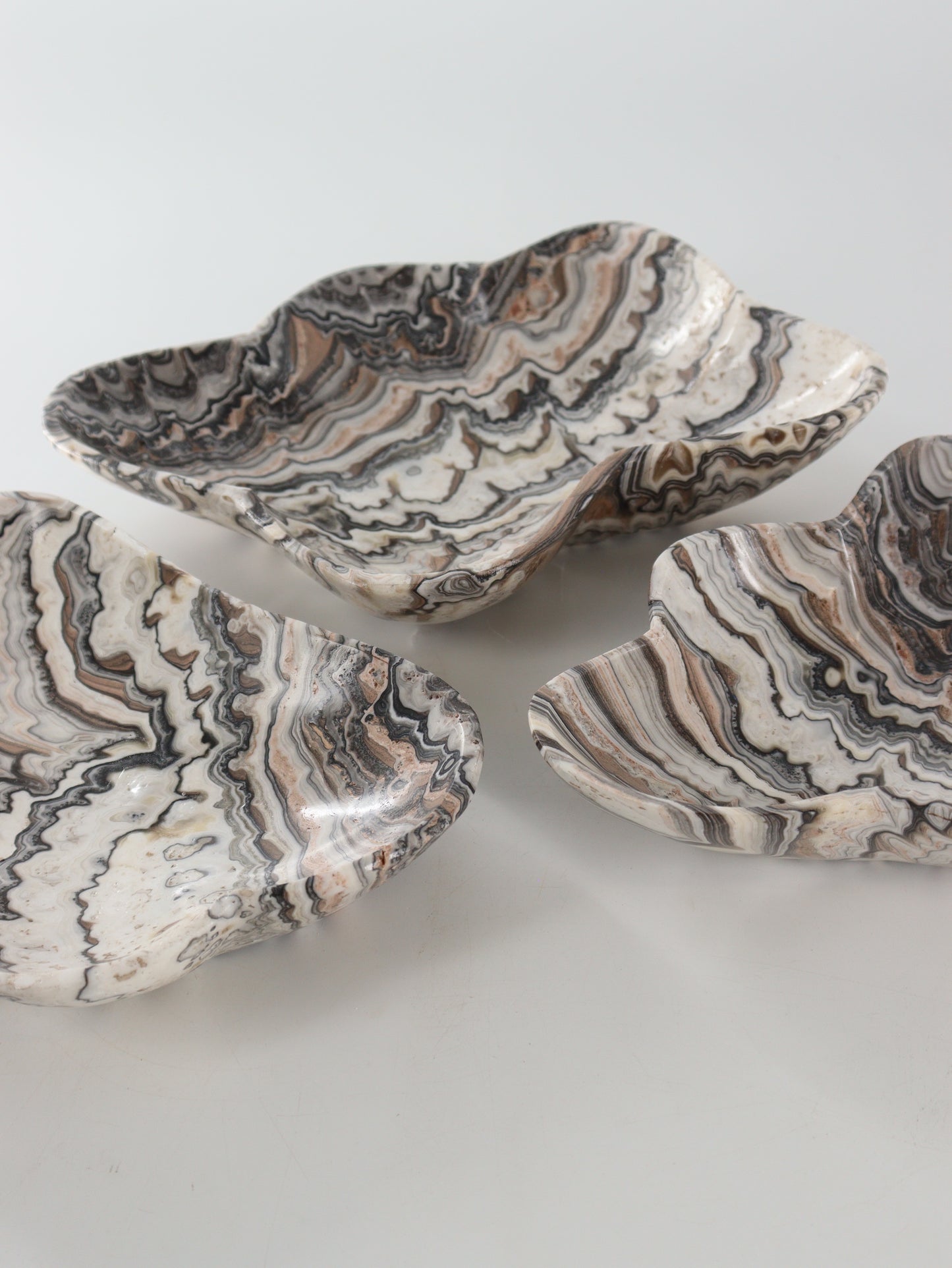 Zebra Onyx Bowls Set of 3 - Expert Wholesale and Supplier of Wholesale Crystals & Bulk Gemstones, []